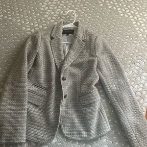 Zara Men's Gray Checkered Blazer